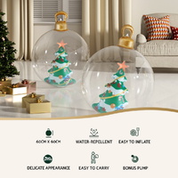 Jingle Jollys Christmas Inflatable Ball 60cm Tree Decoration Giant Bauble Clear thumbnail
