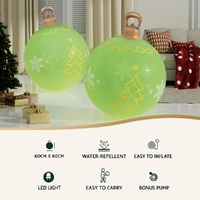 Jingle Jollys Christmas Inflatable Ball 60cm Led Illuminated Xmas Decoration thumbnail