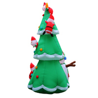 Jingle Jollys Christmas Inflatable Santa Tree 5M Illuminated Decorations thumbnail