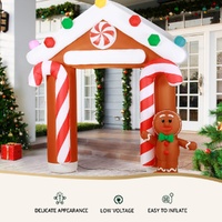Jingle Jollys Christmas Inflatable Archwary Ginger 2.8M Illuminated Decorations thumbnail