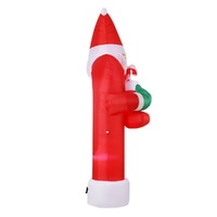 Jingle Jollys Christmas Inflatable Santa Archway 2.3M Outdoor Decorations Lights thumbnail