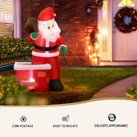 Jingle Jollys Christmas Inflatable Santa Illuminated Decorations thumbnail