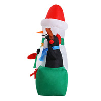 Jingle Jollys Christmas Inflatable Snowman 1.8M Illuminated Decorations thumbnail