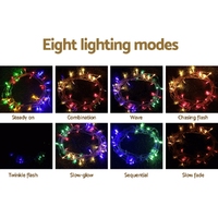 20M Christmas Lights Icicle Light 800 LED Multi-coloured Jingle Jollys thumbnail
