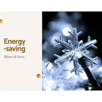 Jingle Jollys Christmas Lights 100 LED 10M String Light Snow Decorations thumbnail