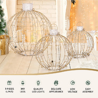 3 PCS Christmas Lights 360 LED Fairy Light Ball Decorations Jingle Jollys thumbnail