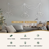 1.8M Christmas Lights 288 LED Bell Motif Light Decorations Jingle Jollys thumbnail