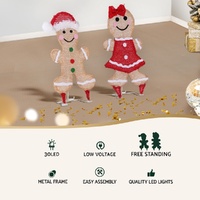 30 LED Christmas Lights Gingerbread Motif Fairy Light Decoration Jingle Jollys thumbnail