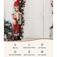 Jingle Jollys Christmas Lights 170cm Nutcracker 180 LED Fairy Light Decorations thumbnail