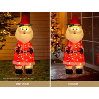 Jingle Jollys Christmas Lights 96 LED 120cm Fairy Light Santa Decorations thumbnail