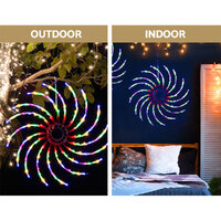 0.5M Christmas Lights 128 LED Spin Motif Light Decorations Jingle Jollys thumbnail