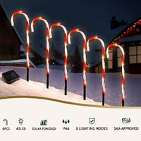 42 LED 6 PCS Christmas Lights Path Ground Light Garden Decorations Jingle Jollys thumbnail