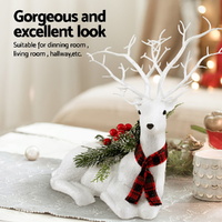 Jingle Jollys Christmas Reindeer 32cm Glitter Deer Ornaments Party Decorations thumbnail