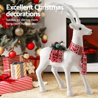 Jingle Jollys Christmas Reindeer 60cm Glitter Deer Ornaments Party Decorations thumbnail