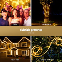 20M Christmas Lights String Rope Light Decorations 600 LED Warm Jingle Jollys thumbnail