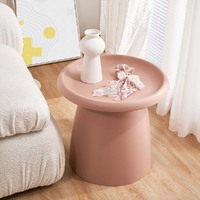 ArtissIn Coffee Table Round 52CM Plastic Pink thumbnail