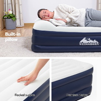 Weisshorn Air Mattress Single Inflatable Bed 46cm Air bed Grey thumbnail