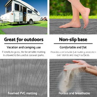 Weisshorn 5M X 2.5M Annex Matting Floor Mats Mesh Caravan Camping Annexe thumbnail