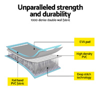 Everfit 1m Air Track Mat Inflatable Gymnastics Tumbling Mat W/ Pump Mint Green thumbnail