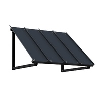 Instahut Window Door Awning Canopy 1mx1.2m Black Metal Frame thumbnail