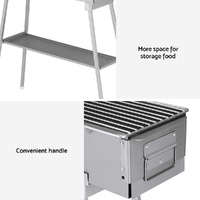 Grillz BBQ Grill Charcoal Smoker Portable Barbecue thumbnail