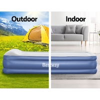 Bestway Air Mattress Inflatable Bed 46cm Airbed Single Blue thumbnail