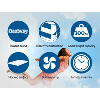 Bestway Air Bed Beds Mattress Premium Inflatable Built-in Pump Queen Size thumbnail