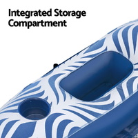 Bestway Inflatable Floating Float Lounger with Sunshade Canopy 1.98Mx1.12M Blue thumbnail