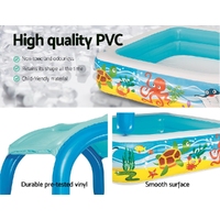 Bestway Kids Pool 140x140x114cm Inflatable Swimming w/ Canopy Play Pools 265L thumbnail