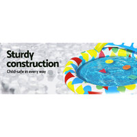 Bestway Kids Pool 120x117x46cm Inflatable Play Swimming Pools w/ Canopy 45L thumbnail