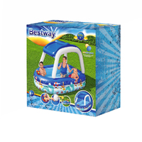 Bestway Kids Pool 213x155x132cm Inflatable Swimming w/ Canopy Play Pools 282L thumbnail
