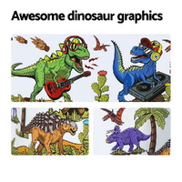 Bestway Kids Pool 183x38cm Round Above Ground Rigid Swimming Pools Dinosaur 946L thumbnail