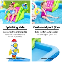 Bestway Kids Pool 228x206x84cm Inflatable Above Ground Swimming Play Pools 308L thumbnail