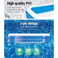 Bestway Kids Pool 251x168x102cm Inflatable Above Ground Swimming Play Pools 636L thumbnail