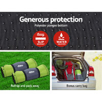 Weisshorn Self Inflating Mattress Camping Sleeping Mat Air Bed Pad Double Green thumbnail
