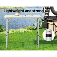 Weisshorn Folding Camping Table 90CM Adjustable Portable Outdoor Picnic Desk thumbnail