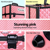 Embellir Portable Cosmetic Beauty Makeup Case - Diamond Pink thumbnail
