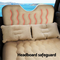 Weisshorn Car Mattress 176x80 Inflatable SUV Back Seat Camping Bed Beige thumbnail