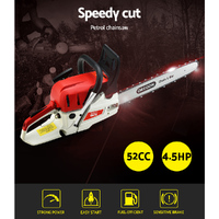 Giantz Chainsaw Petrol 52CC 20" Oregon Bar Commercial E-Start Pruning Chain Saw,Giantz Chainsaw Petrol 88CC 24" Oregon Bar Commercial E-Start Pruning  thumbnail