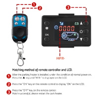 5KW Portable Diesel Air Heater Remote Control LCD Display Quick Heat Car RV Bus Boat thumbnail