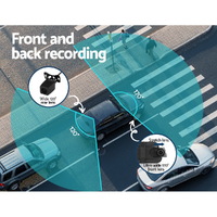 UL-tech Dash Camera 1080P 9.66" Front and Rear View Cam Car DVR Reverse Recorder thumbnail