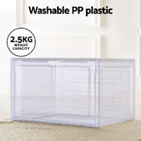 Artiss Shoe Box Rack DIY Set of 2 Stackable Magnetic Door thumbnail