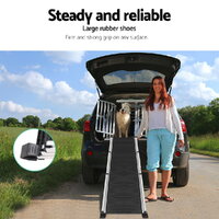 i.Pet Dog Ramp Pet Stairs Steps Car SUV Foldable Portable Ladder Adjustable thumbnail