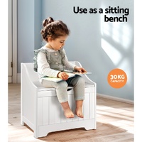 Keezi Kids Toy Box Chest Children Storage Clothes Toys Organiser Square thumbnail