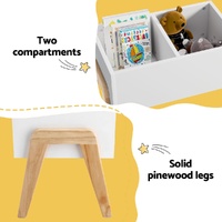 Keezi Kids Toy Box Chest Storage Bin Container Wooden Cabinet Clothes Book Organiser Bedroom thumbnail