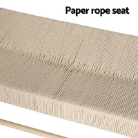 Artiss Dining Bench Paper Rope Seat Wooden Chair 100cm thumbnail