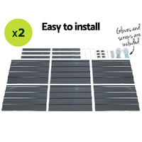 Green Fingers 2x Garden Bed 130x130x46cm Planter Box Raised Container Galvanised thumbnail