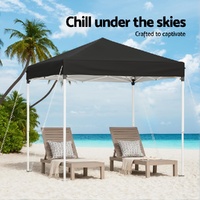 Instahut Gazebo 2x2m Outdoor Patio Garden Marquee Shade Black thumbnail