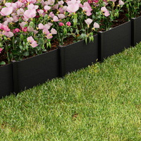 Green Fingers Garden Edging 15CM x 30M Border Support Landscape Edge Black thumbnail