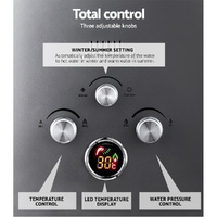 Devanti Portable Gas Water Heater 8L/Min With Pump LPG System Grey thumbnail